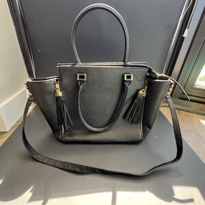 H & M black tote bag